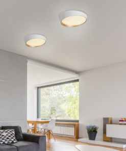 Φ/Σ ΟΡΟΦΗΣ LED 32W 2500LM CCT IP20 ΛΕΥΚΟ ΜΕΤΑΛΛΙΚΟ + ΑΚΡΥΛΙΚΟ FEEDO ACA – HM219LEDPCCT