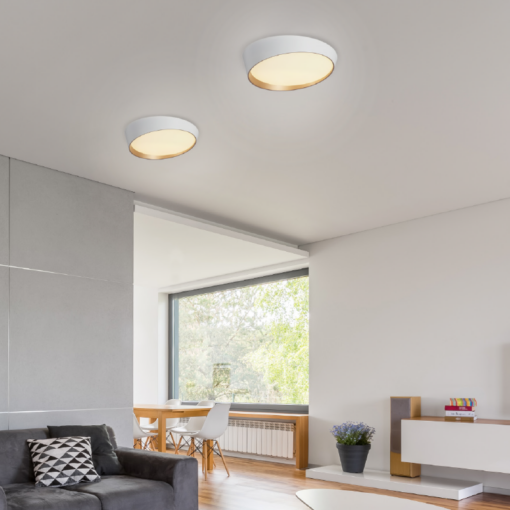 Φ/Σ ΟΡΟΦΗΣ LED 32W 2500LM CCT IP20 ΛΕΥΚΟ ΜΕΤΑΛΛΙΚΟ + ΑΚΡΥΛΙΚΟ FEEDO ACA – HM219LEDPCCT