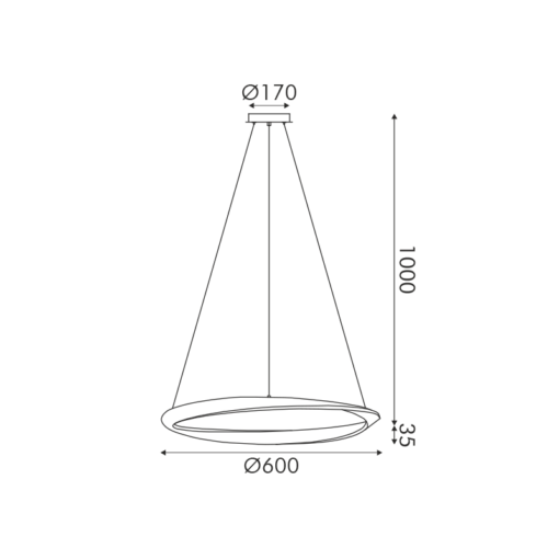 ΚΡΕΜΑΣΤΟ Φ/Σ LED 32W 2500LM CCT IP20 ΧΡΥΣΟ ΜΕΤΑΛΛΙΚΟ + ΑΚΡΥΛΙΚΟ ACA – HM24LEDP60GDCCT