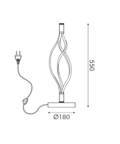 ΕΠΙΤΡΑΠΕΖΙΟ Φ/Σ LED 30W 2400LM CCT IP20 ΜΑΥΡΟ ΑΛΟΥΜΙΝΙΟ + ΑΚΡΥΛΙΚΟ ACA – HM607LEDTBKCCT