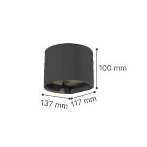 it-Lighting Flathead LED 6W 3CCT Outdoor Wall Lamp in White Color (80203520)