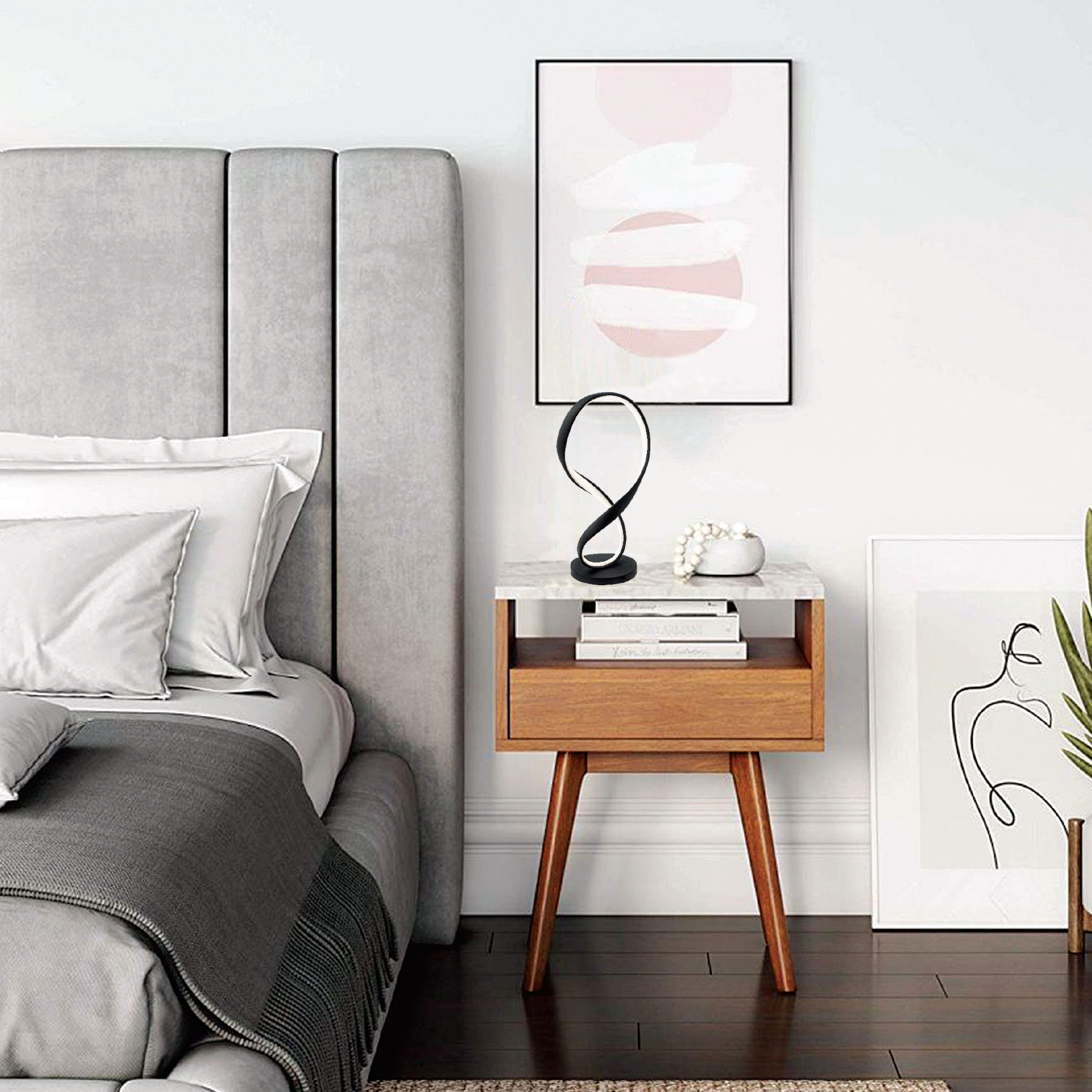 InLight Επιτραπέζιο φωτιστικό από αλουμίνιο σε χρυσή ματ απόχρωση (3461-GL)