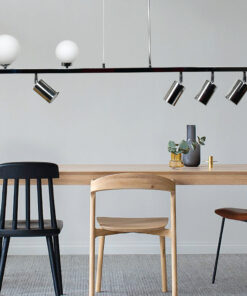 InLight Κρεμαστό φωτιστικό από χρυσαφί μέταλλο και λευκή οπαλίνα 2XG9 και 4XGU10 D:110cm (6191-GL)