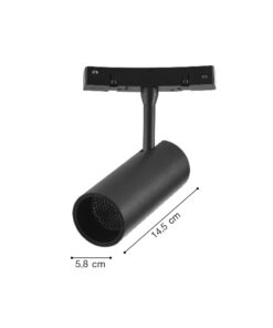 Inlight Σποτ για Curved μαγνητική ράγα LED 20W 3000K σε μαύρη απόχρωση D:5,8×14,5cm (TMC0061-Black)