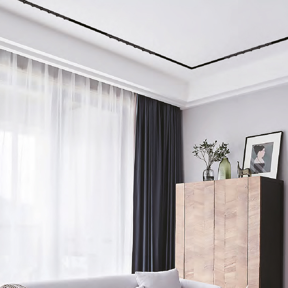 Inlight Γραμμικό φωτιστικό LED 12W 3000K για μαγνητική Mini ράγα σε μαύρη απόχρωση D:60cmx1,6cm (TMM0021-Black)