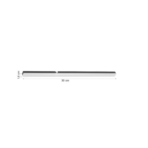 Inlight Γραμμικό φωτιστικό LED 6W 3000K για μαγνητική Mini ράγα σε μαύρη απόχρωση D:30cmx1,6cm (TMM0041-Black)