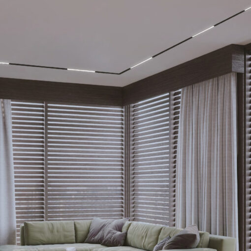 Inlight Γραμμικό φωτιστικό LED 18W 3000K για μαγνητική Mini ράγα σε μαύρη απόχρωση D:90cmx1,6cm (TMM0061-Black)