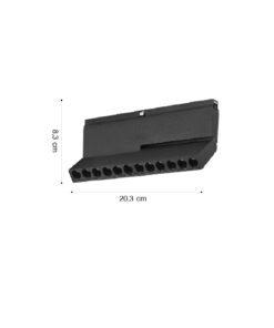 Inlight Γραμμικό φωτιστικό LED 12W 3000K για μαγνητική Mini ράγα σε μαύρη απόχρωση D:20,3cmx8,5cm (TMM0091-Black)