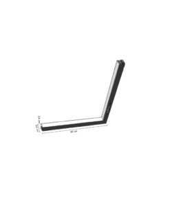 Inlight Γραμμικό φωτιστικό LED 24W 3CCT για ultra thin ράγα σε λευκή απόχρωση D:30X2,6X2,4cm (TMU0190-White)