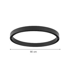 Inlight Curved Μαγνητική ράγα μαύρη 90cm (TRC001)