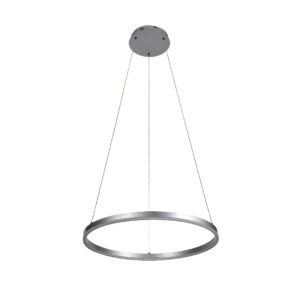 Inlight Κρεμαστό φωτιστικό LED 36W 3CCT (by switch on base) D:80cm (6095-AB-Silver)