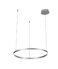 Inlight Κρεμαστό φωτιστικό LED 36W 3CCT (by switch on base) D:80cm (6095-AB-Silver)