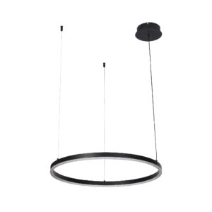 Inlight Κρεμαστό φωτιστικό LED 45W 3CCT (by switch on base) D:100cm (6095-AA-Black)