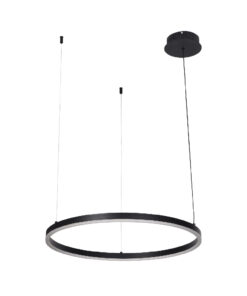 Inlight Κρεμαστό φωτιστικό LED 36W 3CCT (by switch on base) D:80cm (6095-AB-Black)
