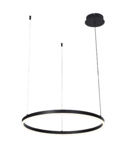 Inlight Κρεμαστό φωτιστικό LED 36W 3CCT (by switch on base) D:80cm (6095-AB-Black)