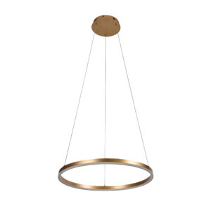 Inlight Κρεμαστό φωτιστικό LED 36W 3CCT (by switch on base) D:80cm (6095-AB-Golden)