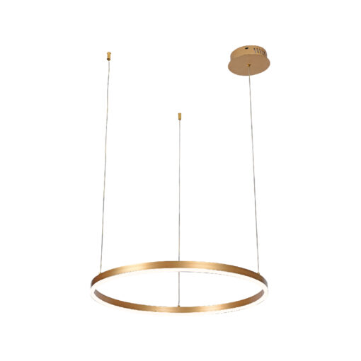 Inlight Κρεμαστό φωτιστικό LED 45W 3CCT (by switch on base) D:100cm (6095-AA-Golden)
