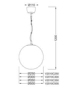 ΜΠΑΛΑ Φ25 ΟΠΑΛ LUNA ACA – V2010C250W