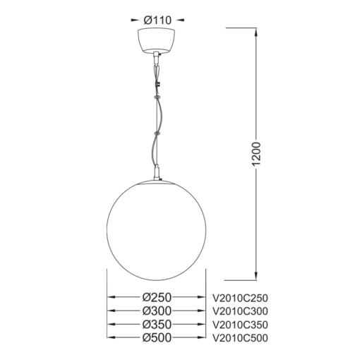 ΜΠΑΛΑ Φ25 ΟΠΑΛ LUNA ACA – V2010C250W