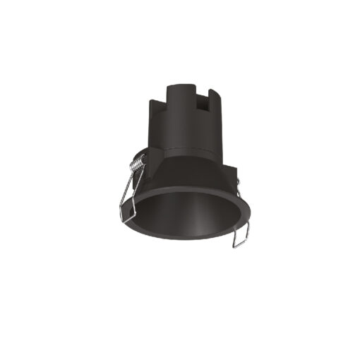 Inlight Downlight σποτ 7W 3CCT σε μαύρη απόχρωση (X00240B)