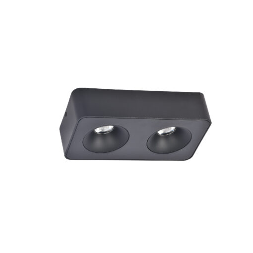 InLight Downlight Mounted σποτ 2*8W 3CCT σε μαύρη απόχρωση (X00270B)