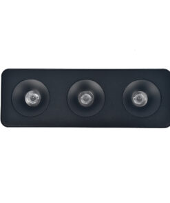 Inlight Downlight Mounted σποτ 3*8W 3CCT σε μαύρη απόχρωση (X00280B)