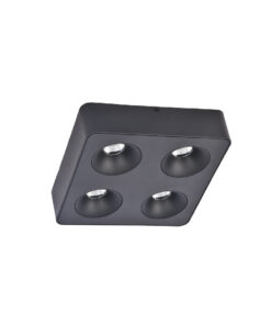 Inlight Downlight Mounted σποτ 4*8W 3CCT σε μαύρη απόχρωση (X00290B)