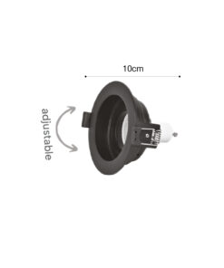 Inlight Downlight σποτ GU10 σε μαύρη απόχρωση (X00300B)
