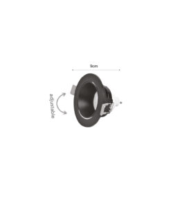 Inlight Downlight σποτ GU10 σε μαύρη απόχρωση (X00310B)