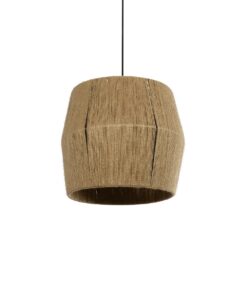 GLOBOSTAR® CONE 205-0057 Boho Κρεμαστό Φωτιστικό Οροφής με Ντουί 1 x E27 AC 220-240V IP20 – Μπεζ – M38 x Π38 x Υ34cm