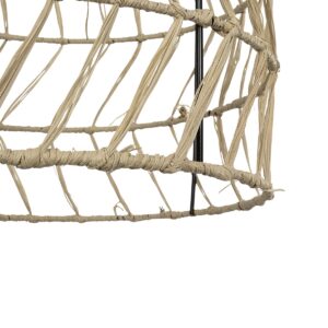 GLOBOSTAR® NETI 205-0025 Boho Κρεμαστό Φωτιστικό Οροφής με Ντουί 1 x E27 AC 220-240V IP20 – Μπεζ – M35 x Π35 x Υ63cm