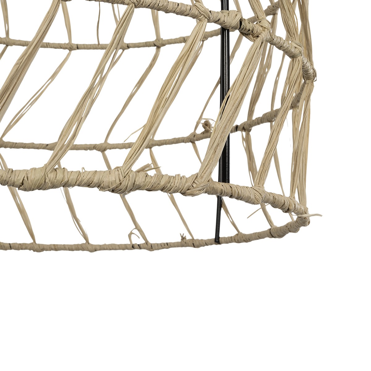 GLOBOSTAR® NETI 205-0025 Boho Κρεμαστό Φωτιστικό Οροφής με Ντουί 1 x E27 AC 220-240V IP20 – Μπεζ – M35 x Π35 x Υ63cm