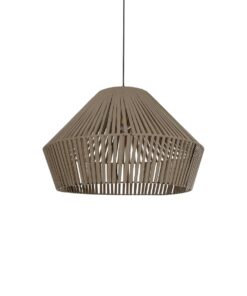 GLOBOSTAR® NUI 205-0068 Boho Κρεμαστό Φωτιστικό Οροφής με Ντουί 1 x E27 AC 220-240V IP20 – Μπεζ – M60 x Π60 x Υ41cm