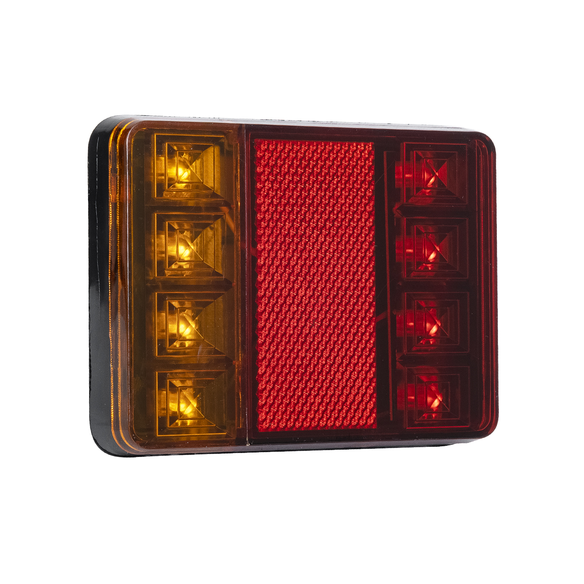 GLOBOSTAR® TAILIGHT 79931 Πίσω Φανάρι Οχημάτων LED 9W 450lm 140° DC 12V Αδιάβροχο IP65 Πορτοκαλί & Κόκκινο & Ψυχρό Λευκό 6000K – Μ12 x Π9.5 x Υ2cm – Πακέτο 2 Τεμαχίων – 1 Χρόνο Εγγύηση