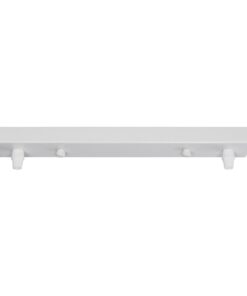 GLOBOSTAR® WALLBASE 77520 Γραμμική Μεταλλική Ροζέτα για Κρέμαση 2 Φωτιστικών – Λευκό – Μ30 x Π5 x Υ4cm