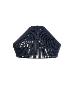 GLOBOSTAR® NUI 205-0072 Boho Κρεμαστό Φωτιστικό Οροφής με Ντουί 1 x E27 AC 220-240V IP20 – Μπλε – M60 x Π60 x Υ41cm