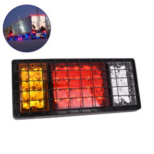 GLOBOSTAR® TAILIGHT 79928 Πίσω Φανάρι Οχημάτων LED 18W 900lm 140° DC 12V Αδιάβροχο IP65 Πορτοκαλί & Κόκκινο & Ψυχρό Λευκό 6000Κ – Μ33.5 x Π5 x Υ15cm – 1 Χρόνο Εγγύηση