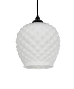 GLOBOSTAR® KEGEL 206-0005 Μοντέρνο Κρεμαστό Φωτιστικό Οροφής με Ντουί 1 x E27 AC 220-240V IP20 – Λευκό – Μ19 x Π19 x Υ19cm