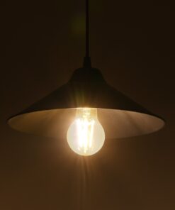 GLOBOSTAR® FONTE 203-0080 Μοντέρνο Κρεμαστό Φωτιστικό Οροφής με Ντουί 1 x E27 AC 220-240V IP20 – Μαύρο – Μ25.5 x Π25.5 x Υ10cm