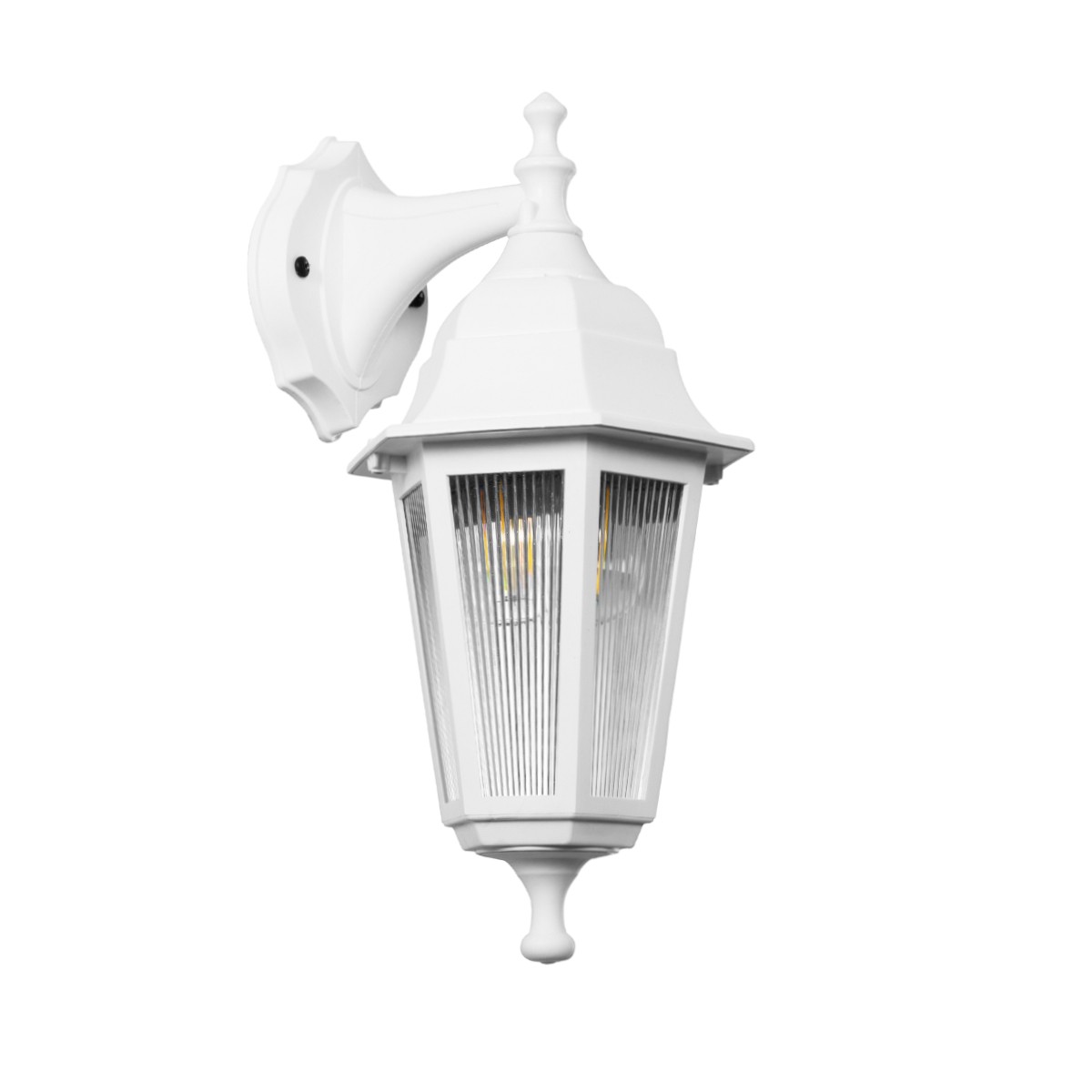 GLOBOSTAR® VITRO 203-0201 Vintage Φωτιστικό Τοίχου – Απλίκα με Ντουί 1 x E27 AC 220-240V IP44 – Λευκό – Μ17 x Π20 x Υ36cm