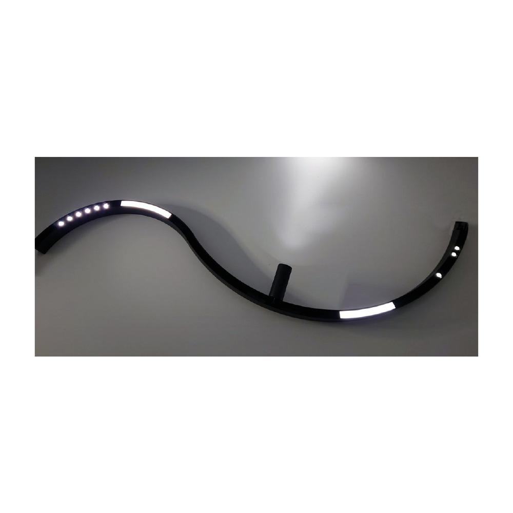 Inlight Γραμμικό φωτιστικό LED 12W 3CCT για Curved μαγνητική ράγα σε μαύρη απόχρωση D:34×2,2×2,5cm (TMC0021-Black)