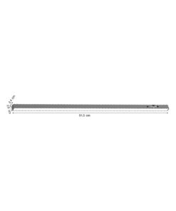 Inlight Γραμμικό φωτιστικό LED 30W 3CCT για Ultra Thin ράγα σε μαύρη απόχρωση D:91,5X2,6X2,4cm (TMU0070-Black)