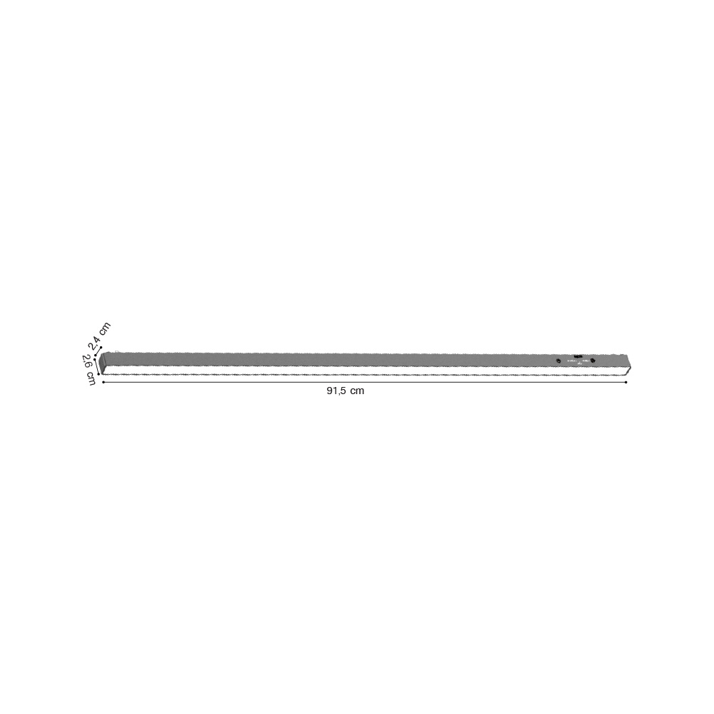 Inlight Γραμμικό φωτιστικό LED 30W 3000K-6000K για ultra thin ράγα σε λευκή απόχρωση D:91,5X2,6X2,4cm (TMZ0030-White)