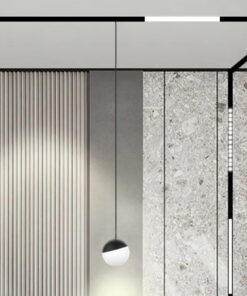 Inlight Κρεμαστό Φωτιστικό LED 6W 3000K-6000K για Ultra-Thin μαγνητική ράγα σε μαύρη απόχρωση D:10X10cm (TMZ0050-Black)