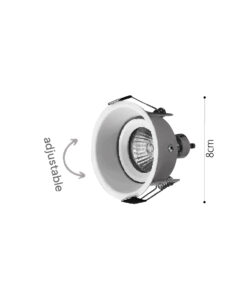 Inlight Downlight σποτ GU10 σε μαύρη απόχρωση (X0010-Black)