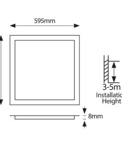 ΦΩΤΙΣΤΙΚΟ PANEL LED 60X60 40W 4000Κ ΛΕΥΚΟ PLUS EUROLAMP – 145-56161