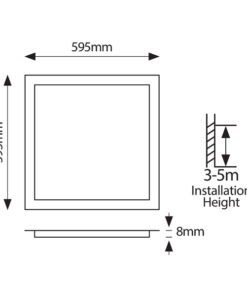 ΦΩΤΙΣΤΙΚΟ PANEL LED 60X60 40W 4000Κ UGR<19 ΛΕΥΚΟ PLUS EUROLAMP - 145-56171