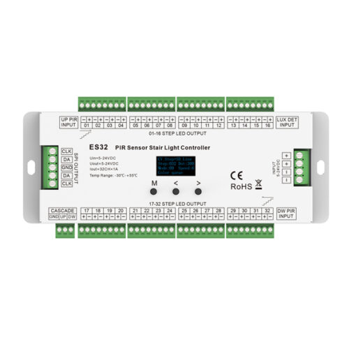 ΑΙΣΘΗΤΗΡΑΣ ΚΙΝΗΣΗΣ ΜΕ CONTROLLER ''ES32'' 5-24VDC/32CH*1A EUROLAMP – 145-71652
