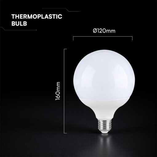 22W LED Bulb E27 G120 Plastic CREE CHIP 6400K V-TAC – 21200236