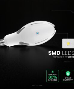 LED Λάμπα E27 36W V-TAC Cree Chip 300° 4000lm Φυσικό Λευκό 4000K 6yrs Wty – 21284-6